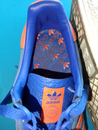 Adidas Trimm-Trab Talla 42 Azul Naranja
