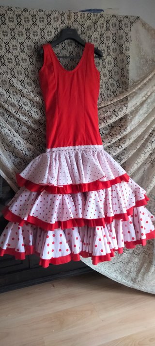 Traje Flamenca Ñezngo Niña T-32/ 12-14 años