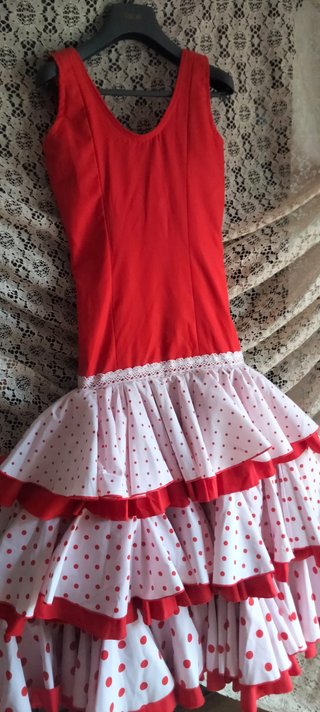 Traje Flamenca Ñezngo Niña T-32/ 12-14 años
