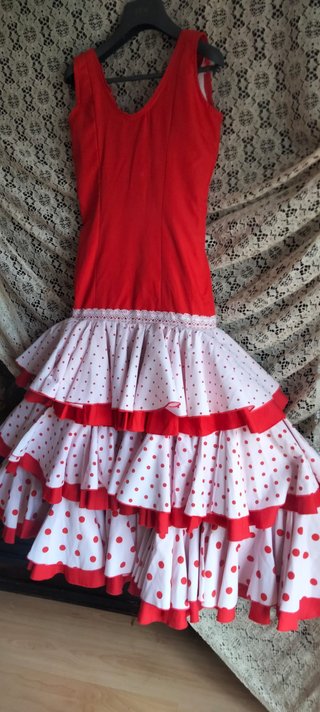 Traje Flamenca Ñezngo Niña T-32/ 12-14 años