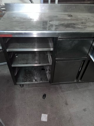 Mostrador para maquina cafe inoxidable