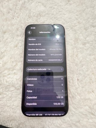 iPhone 16 Pro Dorado