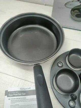 KitchenCraft Escalfador de huevos, Sartén