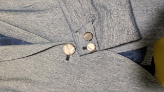 Chaqueta Zara Basic azul/gris