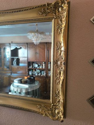 Espejo de Pared Grande con Marco ornamentado