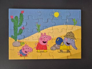 2 Puzzles madera Peppa Pig (25 piezas)