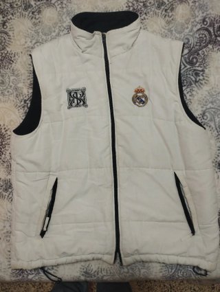 Chaleco Real Madrid Blanco y Negro