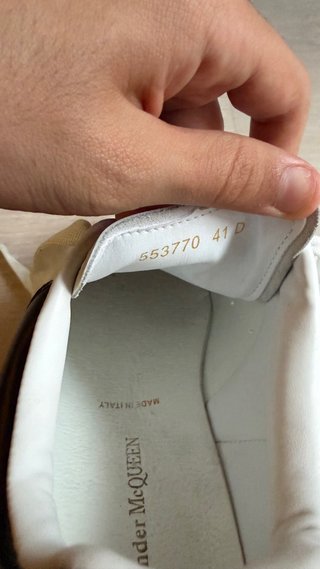Alexander McQueen White Sneakers Size 41