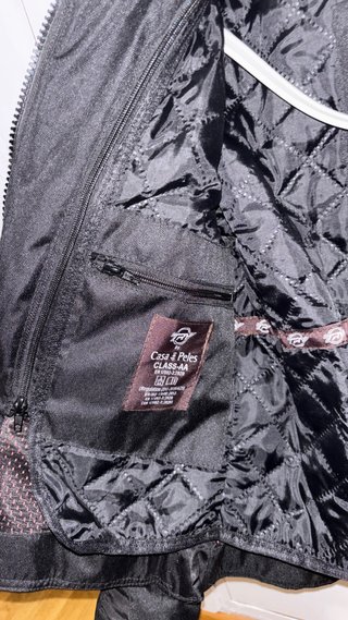 Chaqueta Moto Negra Básica
