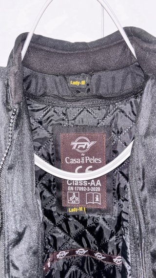 Chaqueta Moto Negra Básica