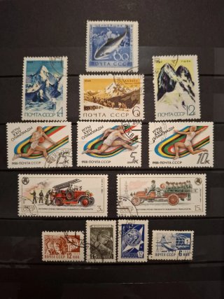 Sellos URSS: Juegos Olímpicos y Bomberos