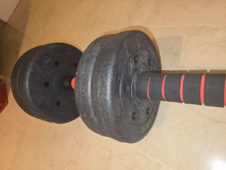 Kit Mancuernas discos y barra Ajustables 15 kilos