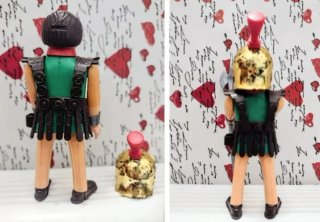 AIRGAM BOYS SOLDADO ROMANO + CATAPULTA JUGUETE ANT