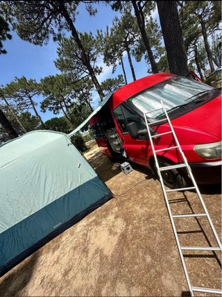 furgo camper Ford Transit lista para viajar