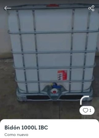 Bidón 1000L IBC Como Nuevo