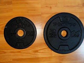 Mancuernas ajustables con discos