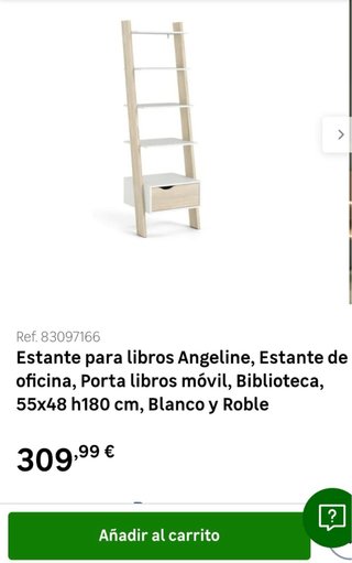Estantería modular blanca y madera