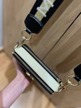 Bolso Marc Jacobs Saffiano Piel Beige/Oro