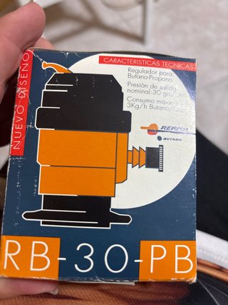 Regulador Gas RB-30-PB Butano Propano