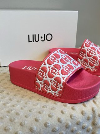 Ciabatte Liu Jo Rosa e Bianche Tg 36