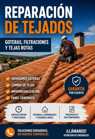 TEJADOS, CUBIERTAS Y PANEL SÁNDWICH