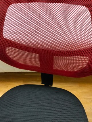 Silla de estudio/despacho negra y roja