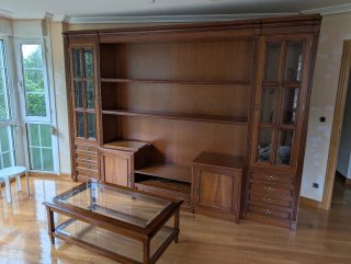 Regalo mueble Armario Madera y Cristal