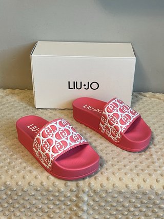 Ciabatte Liu Jo Rosa e Bianche Tg 39