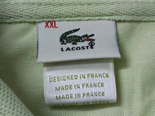 Polo Lacoste Talla XL Verde y Amarillo