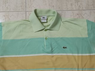 Polo Lacoste Talla XL Verde y Amarillo