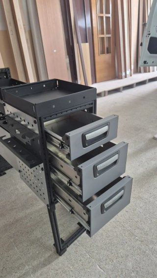 Muebles organizadores para fuegoneta