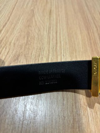 Cinturón Zadig & Voltaire Negro Hebilla Dorada