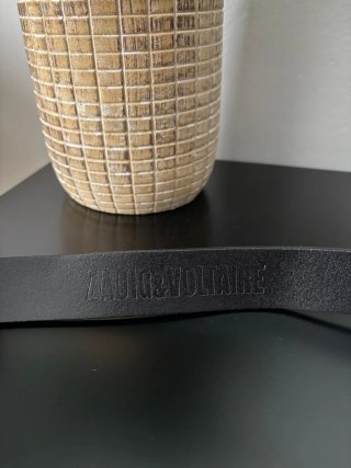 Cinturón Zadig & Voltaire Negro Hebilla Dorada