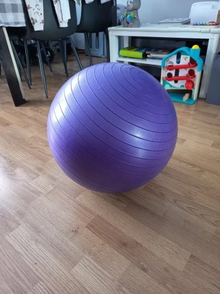 Pelota de Pilates Morada + Bomba