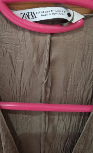 Vestido midi Zara Talla M gris