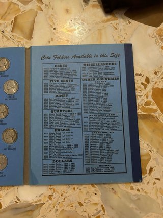 Album Jefferson Nickel 1938-1961 N.1