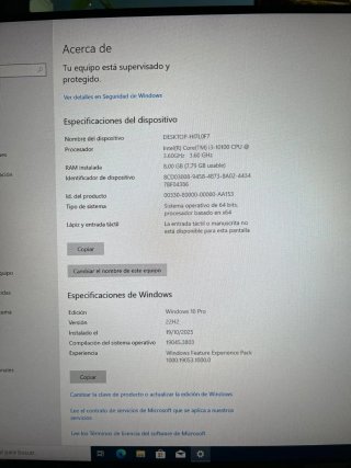 Ordenador de sobremesa + monitor+teclado rgb+wifi