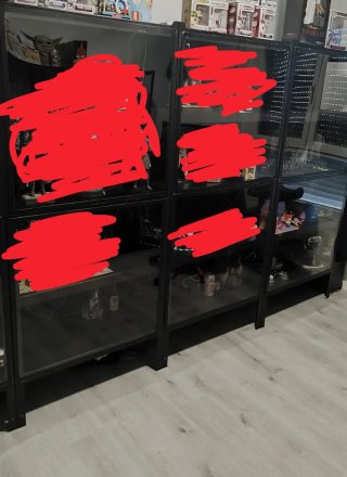 4 Estanterías Bror Ikea Metacrilatos lego vitrina