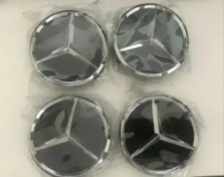 4 TAPAS BUJE RUEDA LLANTA UNIVERSAL MERCEDES 75MM