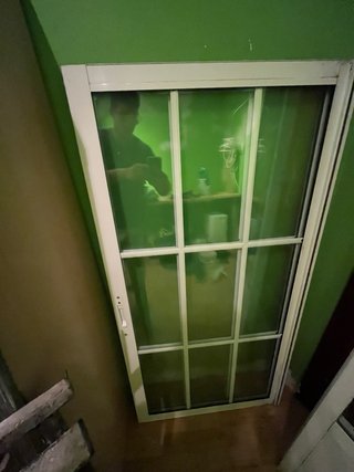 Ventana de aluminio con cristal SIN marcos