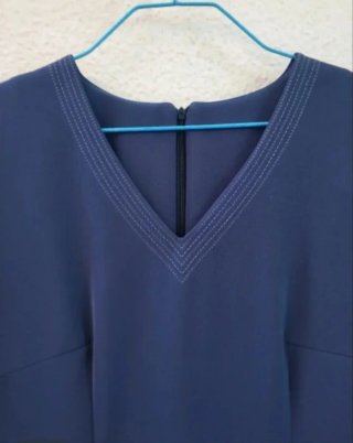 Conjunto Vestido y Chaqueta Azul
