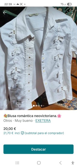 Blusa romántica neovictoriana