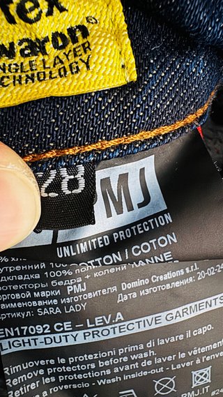 Pantaloni Moto Donna PMJ Sara Tg 28
