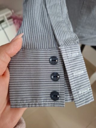 Camicia Kocca donna righe grigio/bianco