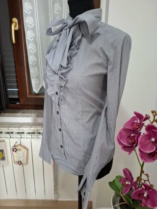 Camicia Kocca donna righe grigio/bianco