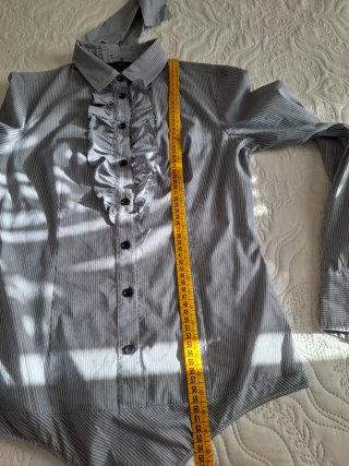Camicia Kocca donna righe grigio/bianco