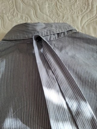Camicia Kocca donna righe grigio/bianco