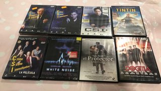 Lote 7 Películas DVD CSI, Tintín, Dogma