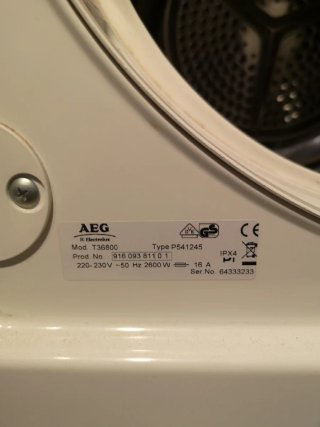 Secadora AEG LAVATHERM 36800