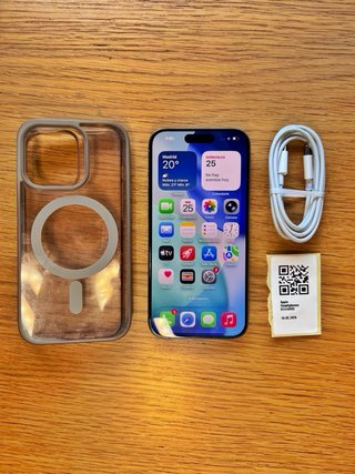 iPhone 15 Pro 256GB – Titanio Naturale – 80%